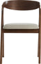 Alosno eetkamerstoel - hout bruin+beige