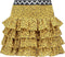 Like Flo - Kids Meisjes Rok - Animal print ruffle met smock - Maat 128