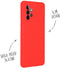 Accezz Liquid Silicone Backcover Galaxy A72 - Schokabsorberend - Rood