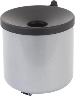 Vlamdovende wandasbak rond Aluminium/Zwart