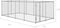 vidaXL - Hondenkennel - voor - buiten - 7,6x3,8x1,9 - m