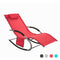 SoBuy Comfortabele Swingstoel - Rood - Metalen Frame