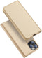 Dux Ducis - Slim bookcase hoes - Geschikt voor iPhone 13 Pro - Goud