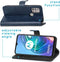 iMoshion Hoesje Geschikt voor Motorola Moto G30 / Moto G20 / Moto G10 Power / Moto G10 Hoesje Met Pasjeshouder - iMoshion Luxe Bookcase - Donkerblauw