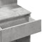 vidaXL - Kaptafel - met - LED-verlichting - 100x40x130 - cm - betongrijs