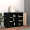 vidaXL - Dressoir - 100x40x75 - cm - massief - grenenhout - zwart