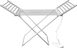 Vlectro Elektrisch droogrek 147x54x94 cm – 220V – 230W –Wit/Zilver