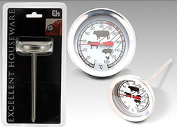 Vleesthermometer analoog RVS 5,4x12cm