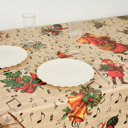 Vlekbestendig tafelkleed van hars Belum Christmas Sheet Music 250 x 140 cm