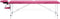 vidaXL - Massagetafel - inklapbaar - 2 - zones - aluminum - roze