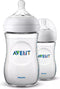Philips Avent SCF033/27 - Natural babyfles - 1m+ - Langzame toevoer (2 stuks)