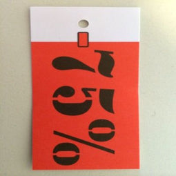 Klika - Hangetiket 35x70 mm -75% gesneden 250st - 20 stuks