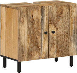 vidaXL - Wastafelkast - 62x33x58 - cm - massief - mangohout