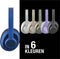 Fresh 'n Rebel Clam Ace - Draadloze Over-Ear Koptelefoon - ANC 60 uur speeltijd - Blauw