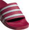 adidas ADILETTE - Slippers - Voorgevormd voetbed EVA - Collegiate Burgundy/Ftwr White/Ftwr White