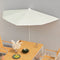 vidaXL - Parasol - half - met - paal - 180x90 - cm - bordeauxrood