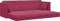 vidaXL - Ligbed - Sofa - 2-in-1 - Wijnrood - 213x144x60 - cm - Velvet