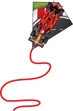 Vlieger Race auto 65x55 cm Knoop Kites