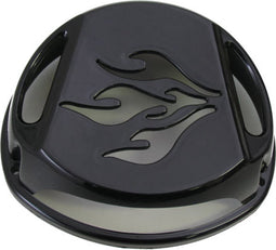 Vliegwielkap Minarelli / Peugeot motor flame zwart