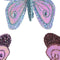 Vlinder polyester l14b10h1.5 cm a3