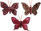 Vlinder polyester l8b5.5h1 cm a3 6st kerst