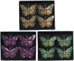 Vlinder polyester l8b6h1 cm a3 4st