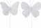 Vlinder veer drd l8b6,5 cm wit a2 6st