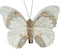 Vlinder veer l8b6h1 cm champagne 4st