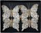 Vlinder veer l8b6h1 cm goud 4st