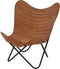 Vlinderstoel Billy, kleur: bruin, Lesli living