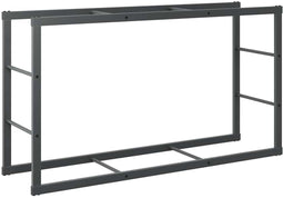 vidaXL - Haardhoutrek - 110x30x61 - cm - staal - zwart