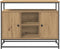 vidaXL - Sideboard - Artisan - Eiken - 100x35x80 - cm - Engineered - Wood - en - Staal
