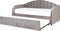 Beliani EYBURIE - Onderschuifbed - Grijs - Fluweel