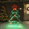 vidaXL - Kerstfiguur - boom - met - 144 - LED's - 88x56 - cm