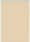 vidaXL - Rolgordijn - verduisterend - 105x130 - cm - stofbreedte - 100,7 - cm - beige