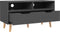vidaXL - Tv-meubel - 90x40x48,5 - cm - bewerkt - hout - grijs