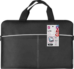 Laptoptas Defender Lite - Rugtas - Spatwaterdicht 15,6 inch - Zwart Grijs Monochrome