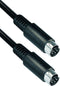 Nedis S-Video-Kabel - S-Video Male - S-Video Male - Vernikkeld - 480i - 5.00 m - Rond - PVC - Zwart - Polybag