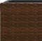 vidaXL - Plantenbakken - 2 - st - 30x30x60 - cm - poly - rattan - bruin