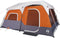 vidaXL - Tent - 9-persoons - waterdicht - met - LED - lichtgrijs - en - oranje