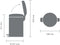 Brabantia NewIcon - Prullenbak - 12 liter - Mineral Infinite Grey