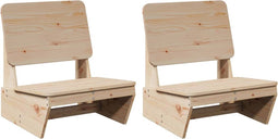 vidaXL - Tuinstoelen - 2 - st - 60x64x70,5 - cm - massief - grenenhout