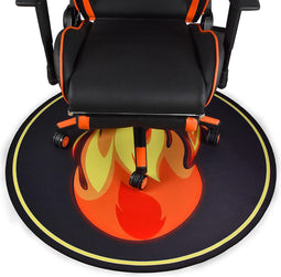 Vloerbescherming Goed voor bureaus gamestoelen kantoor en thuis beschermt vloeren hoge slagvastheid 110 Afmetingen: Diameter 110 cm Dikte: 3 mm (Flash Diameter 110 cm)