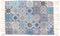 Vloerkleed Blauwe tegel klein - Sass & Belle