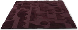 Vloerkleed Brink & Campman Mural Burgundy 121100 - maat 200 x 280 cm