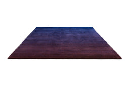 Vloerkleed Brink & Campman Shade Low electric blue/aubergine 010118 250x350
