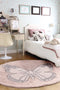 Vloerkleed Butterfly nude - diameter 160 cm
