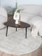 Vloerkleed Cos - Viscose Beige Rond ø200 cm