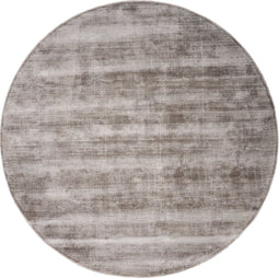 Vloerkleed Cos - Viscose Taupe Rond ø150 cm