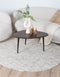 Vloerkleed Cross Beige - Rond ø200 cm